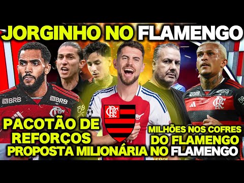 JORGINHO A CAMINHO do FLAMENGO ! 3 ANOS DE CONTRATO e SALÁRIOS AJUSTADOS