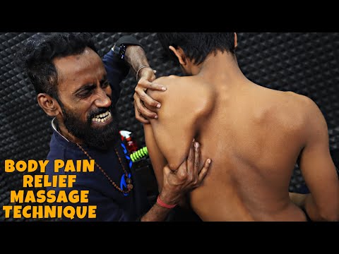 Body Pain Relief Back & Body Massage by Tapas | Head Massage & Neck Cracking | Spine Cracking ASMR