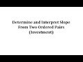 Understanding Constant Rate of Change