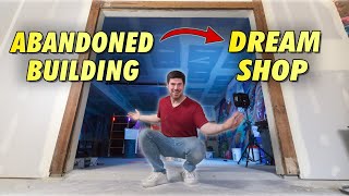 Abandoned Building to Dream Shop Renovation (ep. 01)