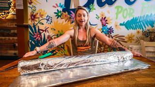Trying To Join The Leaderboard Against The Massive 6lb "Badass" Burrito Challenge at Mexigo!
