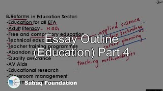 Essay Outline (Education) Part 4