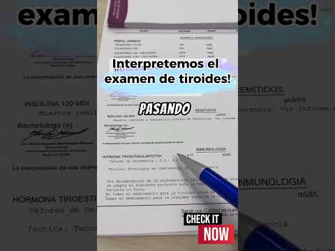 Interpretación del examen de tiroides