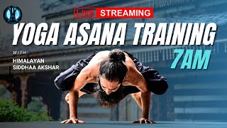 Live yoga asana training with Himalayan Siddhaa Akshar | 19 August 2025