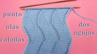 №158 punto Olas Caladas 🌊 punto fantasía muy bonito a dos agujas