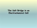 Salt Bridge Functions in Electrochemical Cells