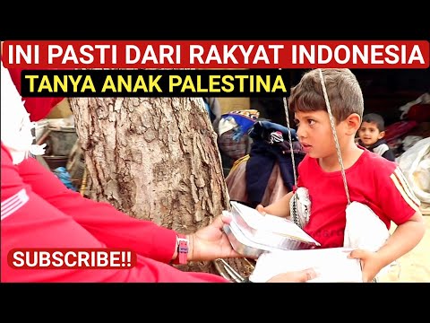 🔴 MAKANAN INI PASTI DARI RAKYAT INDONESIA⁉️ ANAK PALESTINA