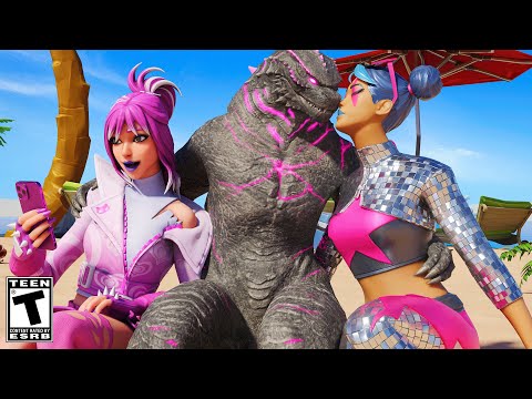 Godzilla's COMPLICATED LOVE LIFE - Never Kiss and Tell.. Fortnite Movie