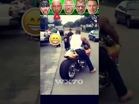 The Undertaker VS Batista VS Brock Lesnar VS Triple H VS John Cena - Bike Rider 🏍🔥