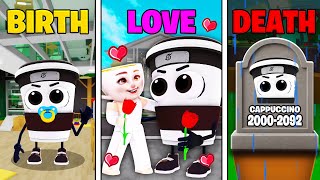 DE La NAISSANCE JUSQU'À LA MORT de CAPPUCCINO ASSASSINO sur BROOKHAVEN RP! ROBLOX