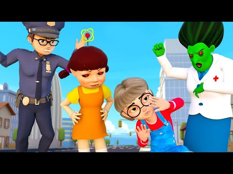 Doll Suqid Game and Father Nick Policeman | Scary Teacher 3D Family Story