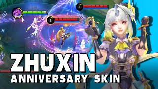 ZHUXIN P.ACE SKIN GAMEPLAY, MLBB ANNIVERSARY 9TH - Mobile Legends: Bang Bang