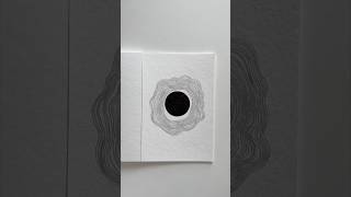 Just a black circle, with lines orbiting around it. #art #circle #shorts #lines #black #drawing