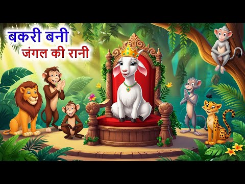 बकरी बनी जंगल की रानी  | BAKRI BANI JUNGLE KI RANI | BAKRI KI KAHANI | JUNGLE KI KAHANI | HINDI