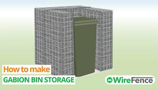 Video thumbnail for How to make a gabion bin store
