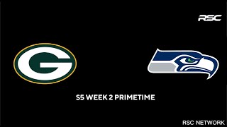 JFL S5 Stream |Week 2 Primetime| Green Bay Packers vs Seattle Seahawks
