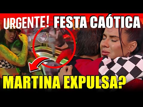 🔴URGENTE! MARTINA EXPULSA? SURTA E JOGA COPO EM TÀMIRES; TRETA GENERALIZADA NA FESTA CAOS TOTAL