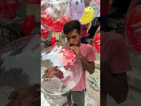 भईया ने एक गुब्बारे मे घुसा दिए चार गुब्बारे #shorts