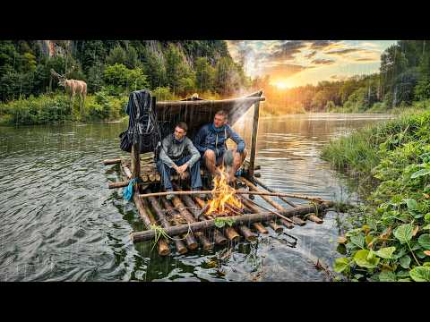 3 ДНЯ на ПЛОТУ - МЕЧТА ДЕТСТВА | ЛЬЕТ ДОЖДЬ и УХА на КОСТРЕ