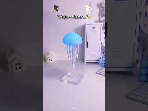 I love it 🪼🥰#roomdecor #decor #room #lamp #aesthetic #jellyfish #ocean #nightlights #cute #home