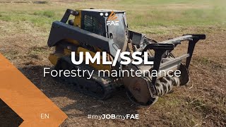 Video Forest Area Management with Chopper for FAE UML/SSL Skid Steer Loader