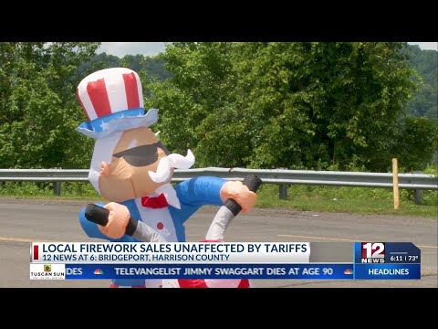 YouTube video thumbnail: Fireworks Sales in North Central West Virginia Appear Unaffected by Recent Import Tariffs