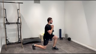 Dumbbell Goblet Pulse Lunge