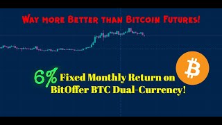 6% Fixed Monthly Return on BitOffer BTC Dual-Currency! Way more Better than Bitcoin Futures!