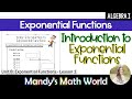 Exploring Exponential Functions and Their Characteristics