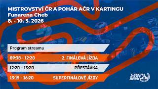 2. Závod Mistrovství ČR a Pohár AČR v kartingu 2026 Funarena Cheb