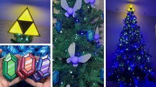 Árvore de Natal no tema Zelda.