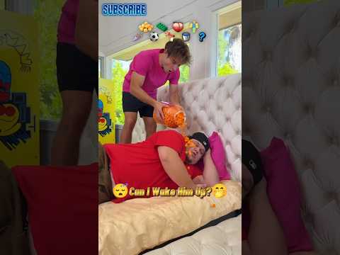 ๐ฑ๐ฑ#shorts #funny #challenge ๐ฑ๐ดCan I Wake #Him Up?๐ด๐คญ