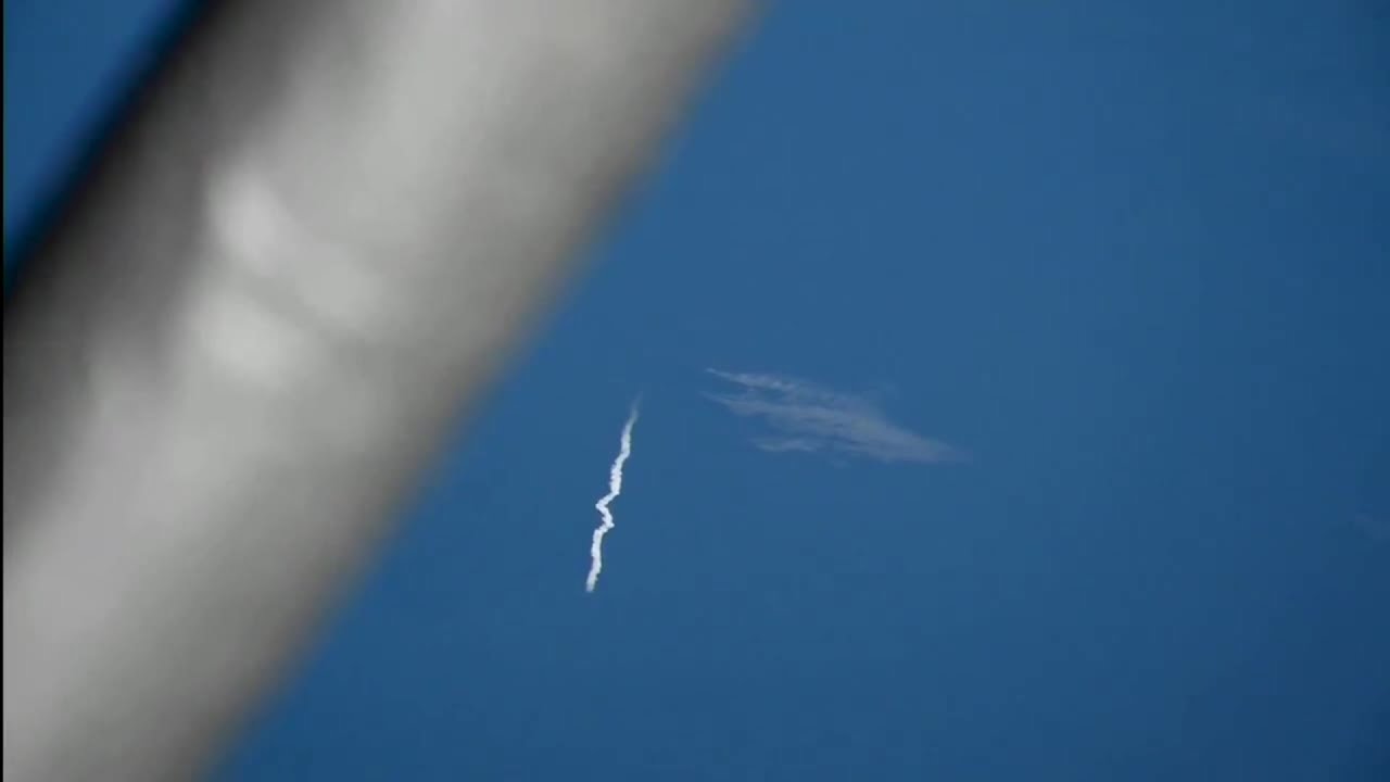 SpaceX Starship launch seen from Internationl Space Station