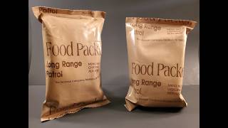 1998 LRP Chicken Ala King & Lasagna MRE Review Long Range Patrol Ration Tasting Test