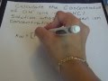 Calculating Ion Concentrations in Solutions