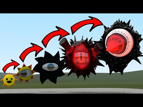 NEW EVOLUTION OF MR SUN SPRUNKI ALL PHASES In Garry's Mod!