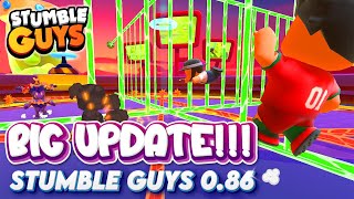 BIG UPDATE!!! FINALLY BLOCK DASH LEGENDARY TEAMS IS COMING 😱 STUMBLE GUYS 0.86 NEW LASER MAP