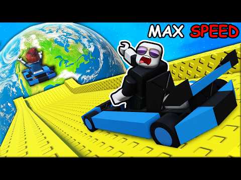 reaching MAX SPEED in Roblox ride and slide...