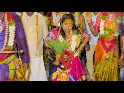 Narshima Swamy Sigam At Yellamma Ganga Teppa | Yellamma Sigalu Bonalu