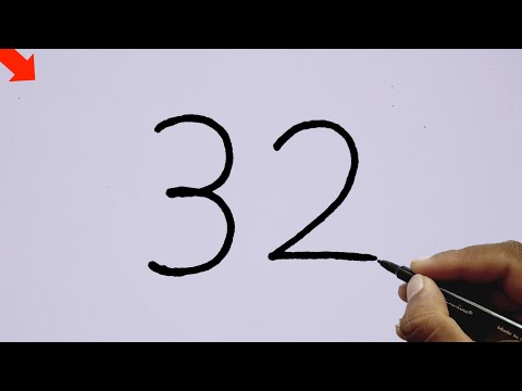 How To Draw A Monkey From 32 Number l Drawing Pictures l Easy Monkey Drawing l Basic Drawing