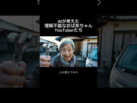 AIが考える理解不能なおばあちゃんYouTuberたち【その3】 #ai動画 #ai #aishorts #aishorts #ai生成 #おばあちゃん