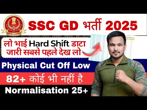 SSC GD 2025 Normalisation Marks 25+ बढ़ेगा Hard Shift SSC GD Cut Off 2025 | SSC GD Physical Cut Off