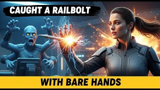 He Fired a Railbolt at Her Chest—She Tilted Slightly, Caught It Mid-Air, and Handed It Back Calmly