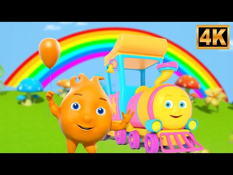 Rainbow Song - Colors for Kids & Nursery Rhymes by Huffy Puffy Train