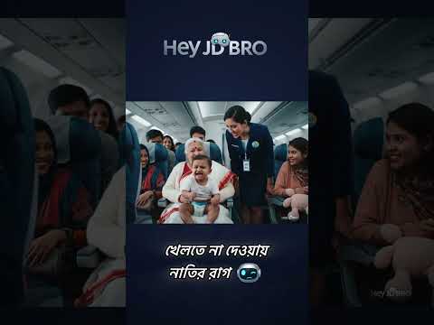 বিয়া করে ক্রুয়ের হেডম ছুটাতে চায় নাতি 🤔 #heyjdbro #shorts #funny #baby #comedy #fyp #veo3 #viral