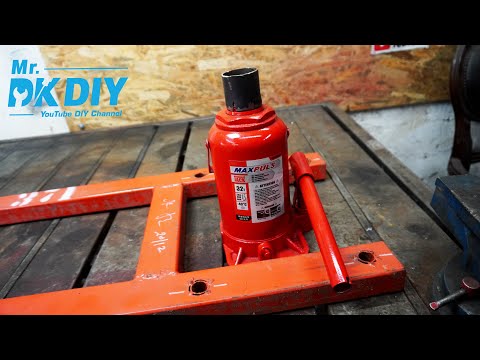 Making a 30-Ton Hydraulic Pipe Bender from Scrap Metal