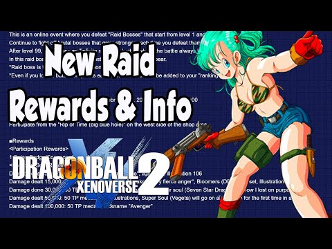 Dragon Ball Xenoverse 2 New Raid Rewards & Details