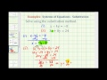 Substitution Method for Solving Systems of Equations