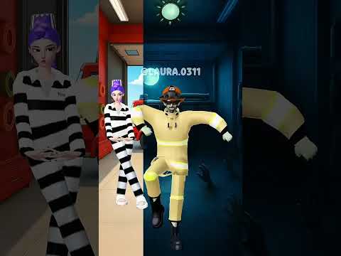 Firefighter Jinu zombie vs Criminal Rumi zombie dancefight 🧟‍♀️🔥💃🏻 | Elysia #kpopdemonhunters