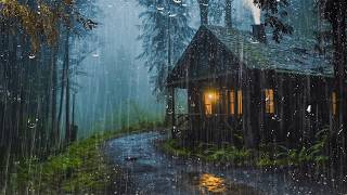 Natural Rain & Thunder on Roof 🌧️ Deep Rest, Stress Relief and Better Sleep All Night